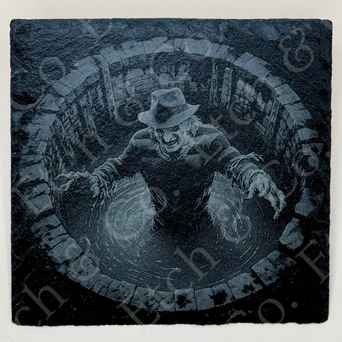 Slate Coasters _ Halloween Horror